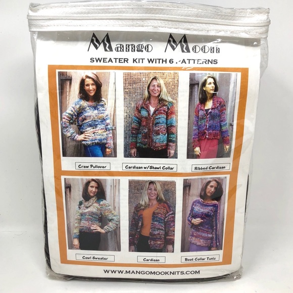 MANGO MOON hand knit sweater kit NWOT